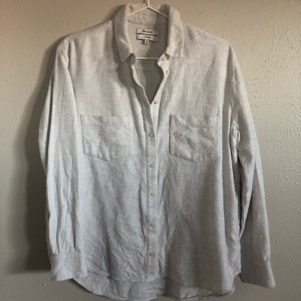 Madewell light grey Sunday Shirt